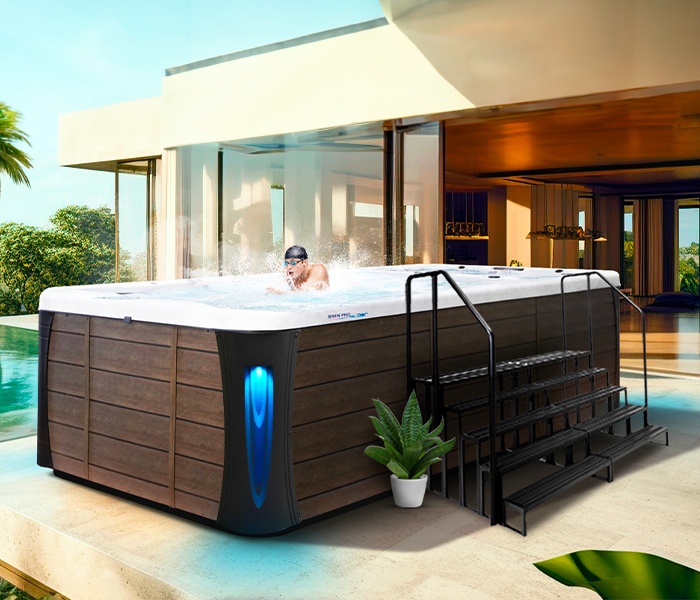 Calspas hot tub being used in a family setting - St George